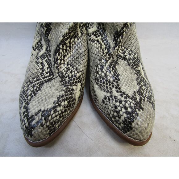 Blondo Womens Size 7 M Snake Skin Print Zip Waterproof Ankle Boots Booties - Picture 6 of 11